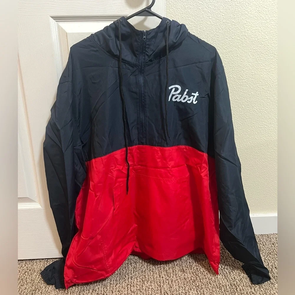 Pabst Black and Red Windbreaker